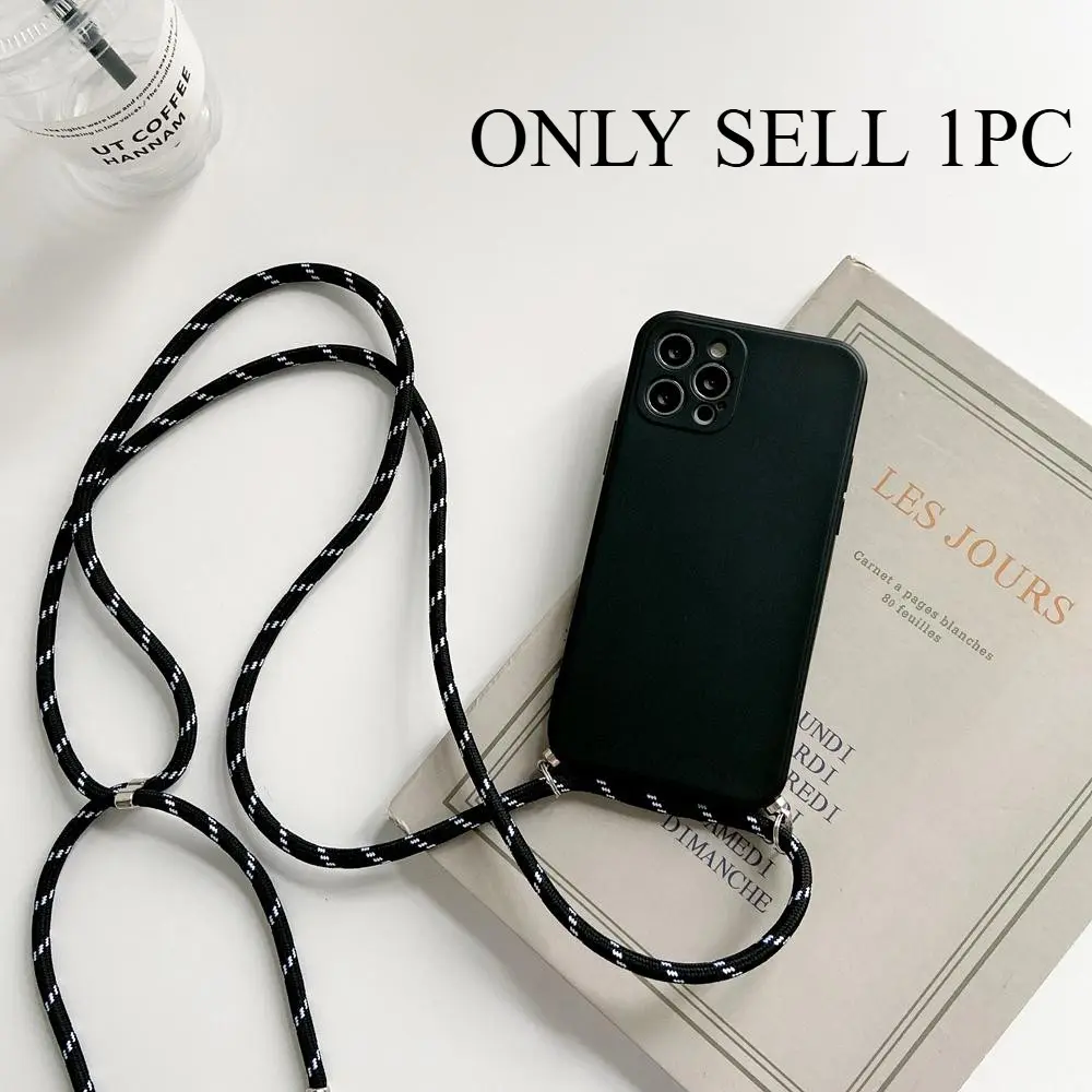 Crossbody Lanyard Strap Rope Phone Case For Samsung Galaxy A07 A06 A05 A05S A04S A04E A04 A03 A03S A02 A02S Necklace Adjustable Cases Liquid Silicone Cases Shockproof Cover