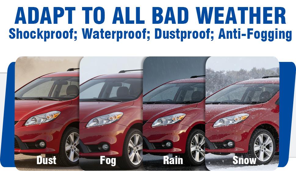 Headlight Assembly Compatible with 2009-2013 Toyota Matrix, Headlamp w/Bulbs Black Housing Amber Reflector Pair Left and Right # TO2502184, TO2503184