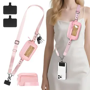 1pc-Versatile Adjustable Cross Body Cell Phone Lanyard| For All Types Of Cell Phone Cases, ID Cards, Credit Cards, Passes, Water Bottle Covers, Bags, Minimalist Nylon, Unisex