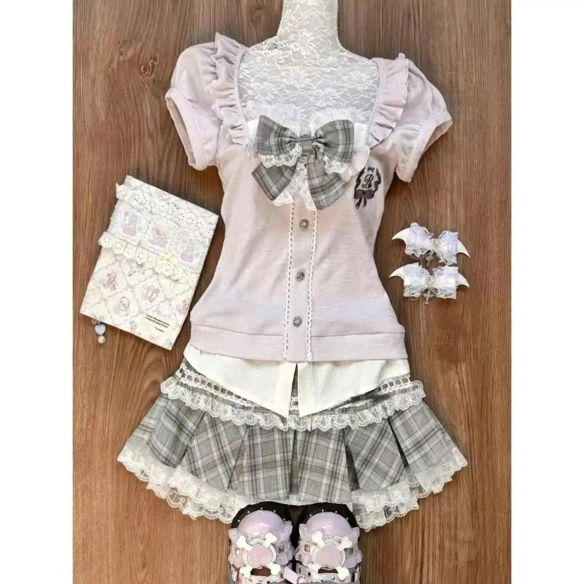 Chic Light Y2K Kawaii Sweet Vintage Japanese Girly Dress for Women Dress Summer Beach Party Floral Print Casual New Clothing