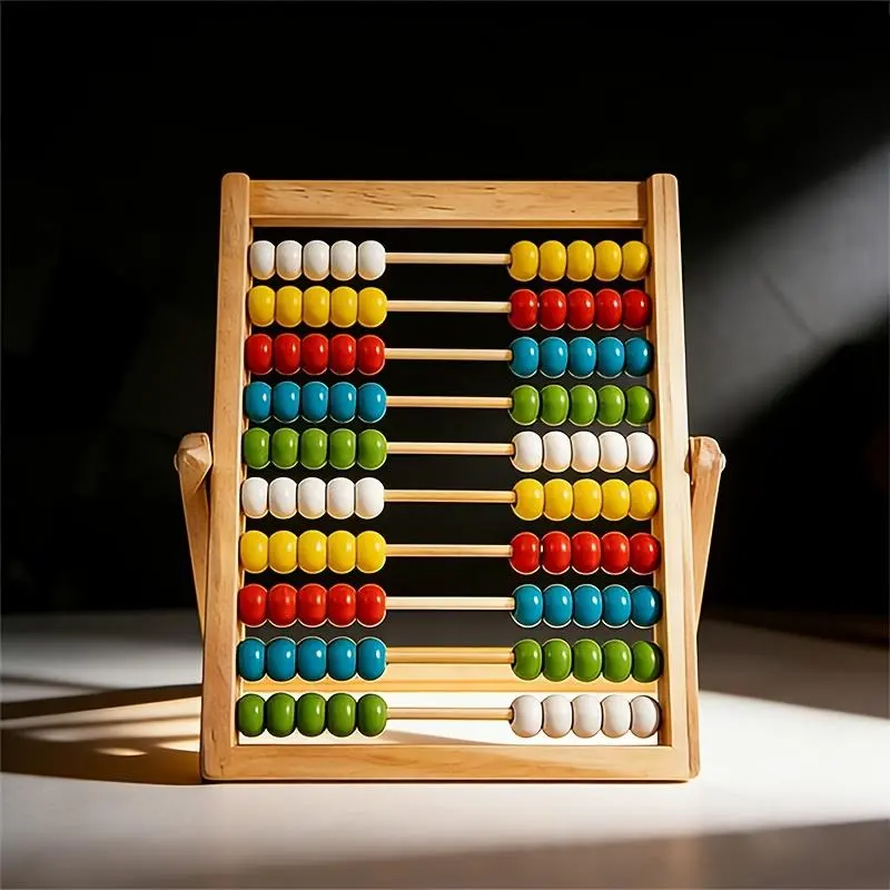 [Summer] Abacus Toy Bead Frame - School Supplies, Office Supplies, Teaching Aids, Enhances Early Math Skills, Durable Counting and Arithmetic Toy, Improves Math Skills. Birthday Gift, Easter, Suitable for School, Parent-Child Christmas Gift