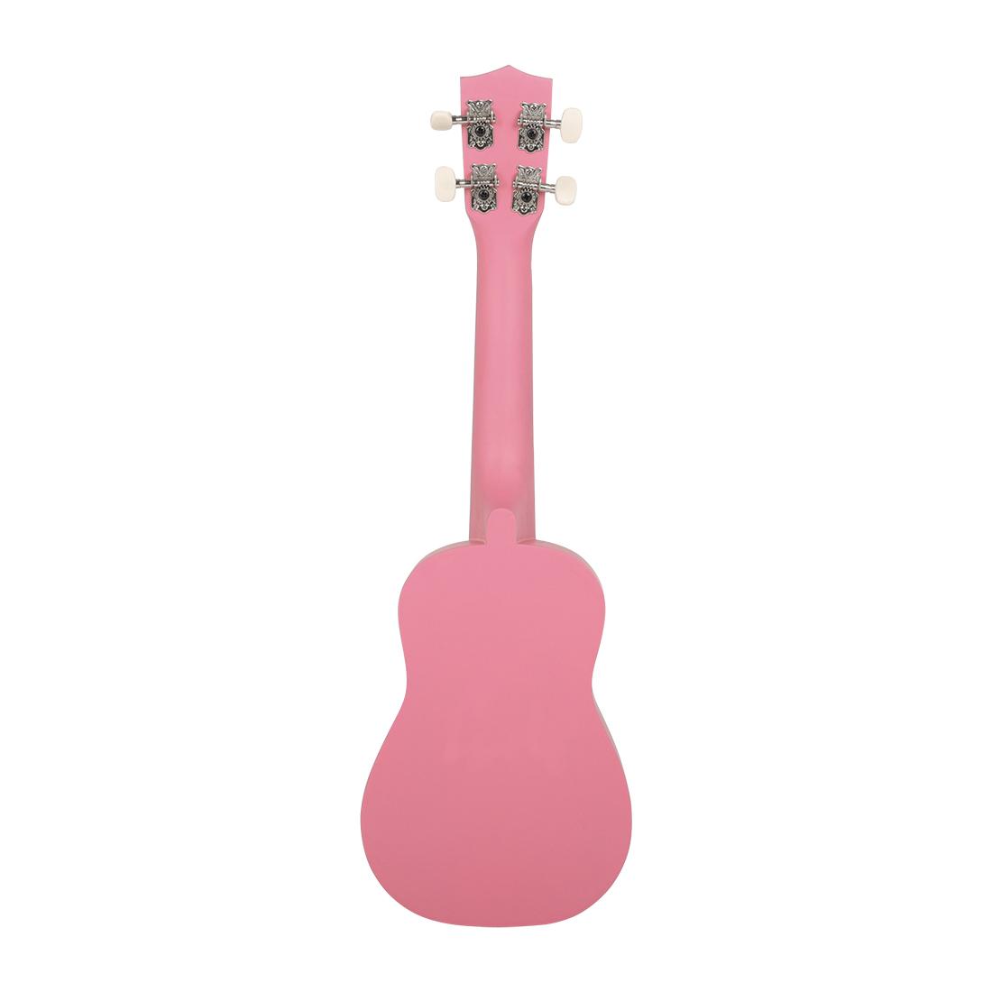 Cute Style 21 Inch Ukulele Hawaiian Girl Soprano Ukulele with Colorful Design for Beginner Practice and Summer Music Playing