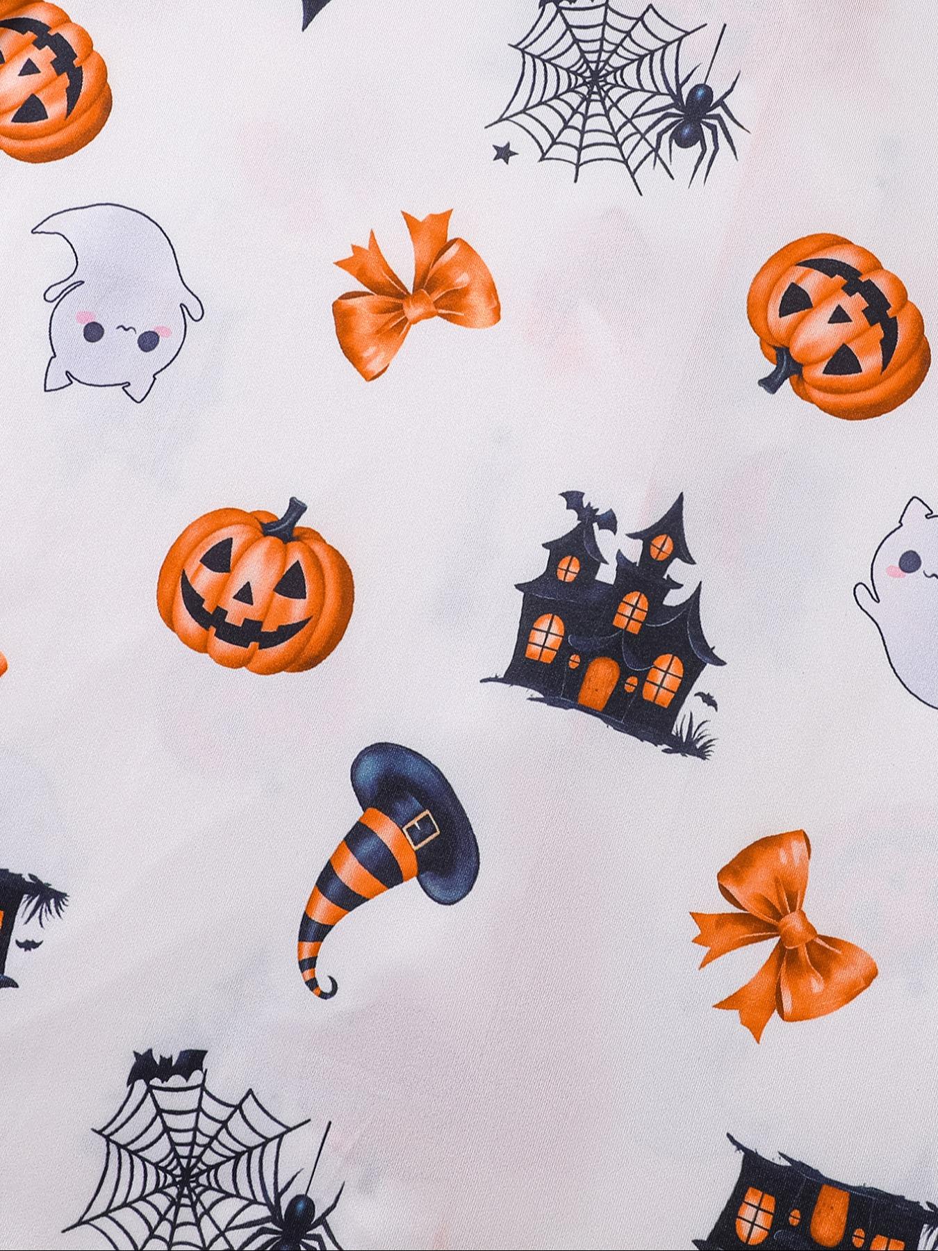 Women Christmas Pajama Set, Santa & Bowknot Tree Pattern, Short Sleeve Button-Up Shirt & Elastic Shorts, Casual All-Season Sleepwear Loungewear