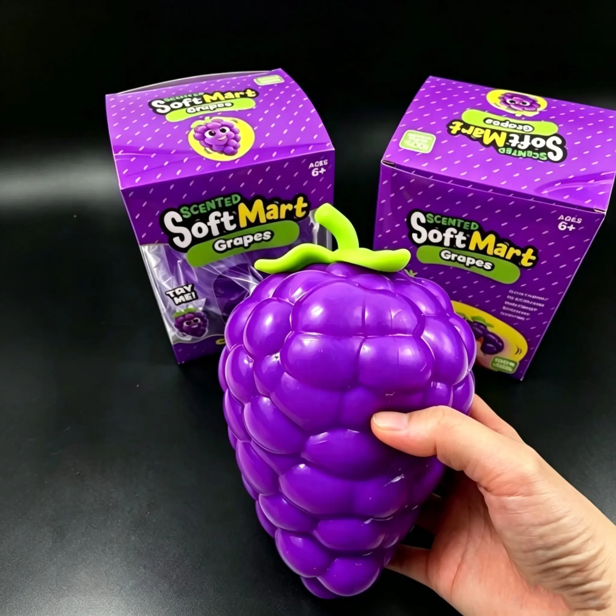New Arrival Simulation Large Grape Slow Rebound Stress Relief Toy, Heartfelt Texture Squeeze Fun, Non-Edible Relaxation Game