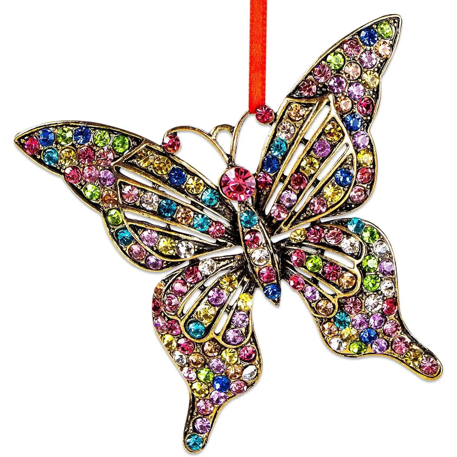 Butterfly  for Women - Colorful Christmas Ornaments Metal Beauty Girly Monarch Ornament for Christmas Tree Decorations   Gifts for Girls  Sister