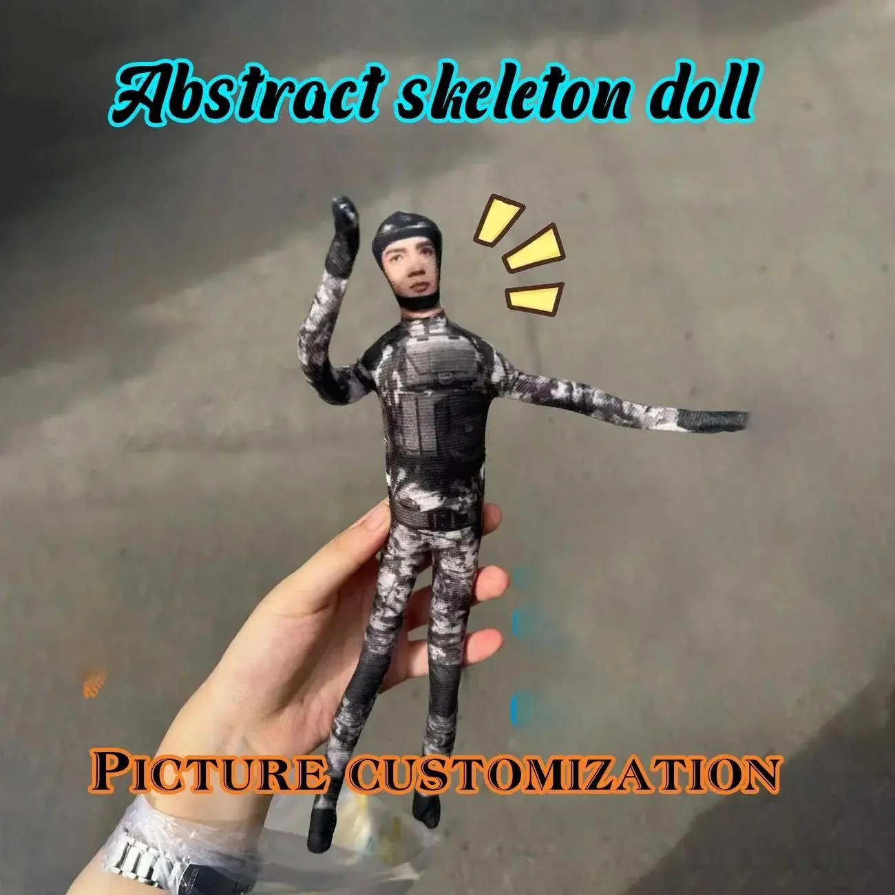 Purr 28cm DIY Picture Customized doll Wire Anime Cosplay Doll Slender Twistable Shape Plush Cotton Doll Abstract  Toy Gifts