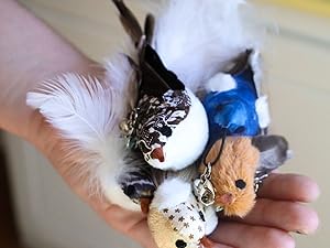 Interactive Bird Simulation Cat Toy Set, Interactive Cat Toys for Indoor Cats, Cat Feather Toy, Self-Holding Suction Base, 7 Replacement Birds, Feathers & Bells, Realistic Bird Impression Interactive Bird Simulation Cat Toy Set, Interactive Cat Toys for Indoor Cats, Cat Feather Toy, Self-Holding Suction Base, 7 Replacement Birds, Feathers & Bells, Realistic Bird Impression