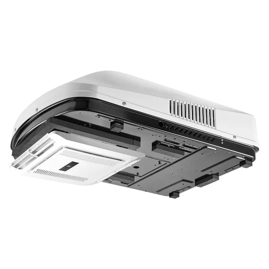 VEVOR 15000 BTU Non-Ducted RV Rooftop Air Conditioner with Heat Pump, 120V Variable Speed Quiet AC with Silent Mode, ADB Button Control, Remote Control, Easy Install, White, Cooling