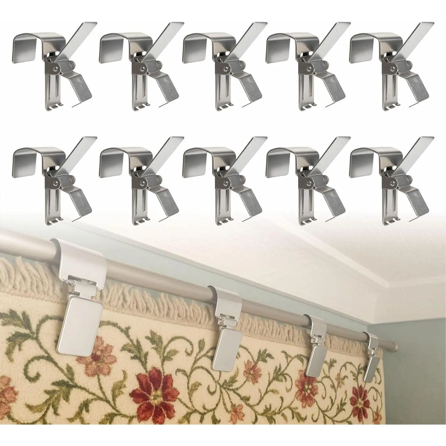 Rug Display Clips Tapestry Holder Grippers Carpet Quilt Clamps for Hanging Rugs in Store Home Exhibition 10 Pieces