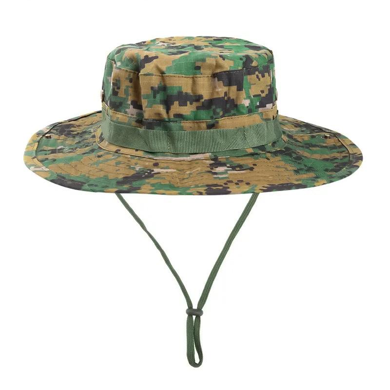 Tactical Camo Boonie Hat for Men, Wide Brim UV Protection Sun Hat for Fishing, Hiking, Hunting & Outdoor Adventures