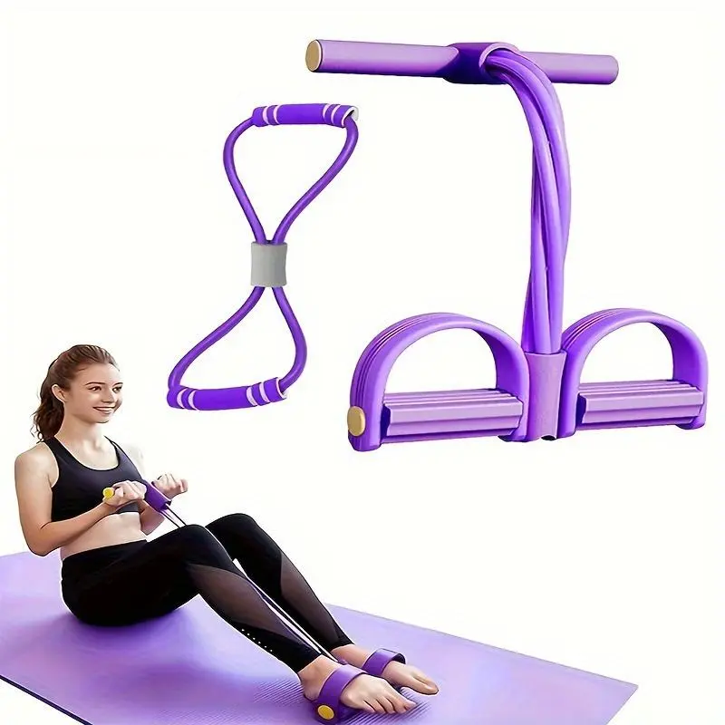 Multi-functional Pedal Resistance Band Trainer - Portable Exercise Equipment, Abdominal Exercise Machine, Arm Workout for Women, Home Gym Equipment, Resistance Band Workout Tool, Father's Day Gift
