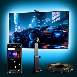 Sensor LED TV Backlight Lamp for 32-85 Inch Screens, Smart APP Control, Sync Colors with Games and Music, USB Connection Design, App Controlled LED