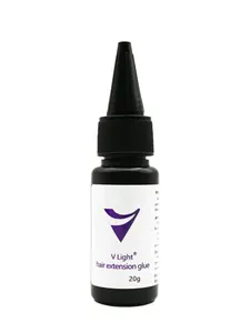 1Pack V Light Hair Extension Glue, Hypoallergenic & Gentle, Strong Hold & Non-Irritating, Adhesive for Hair Extensions & Wig Securing