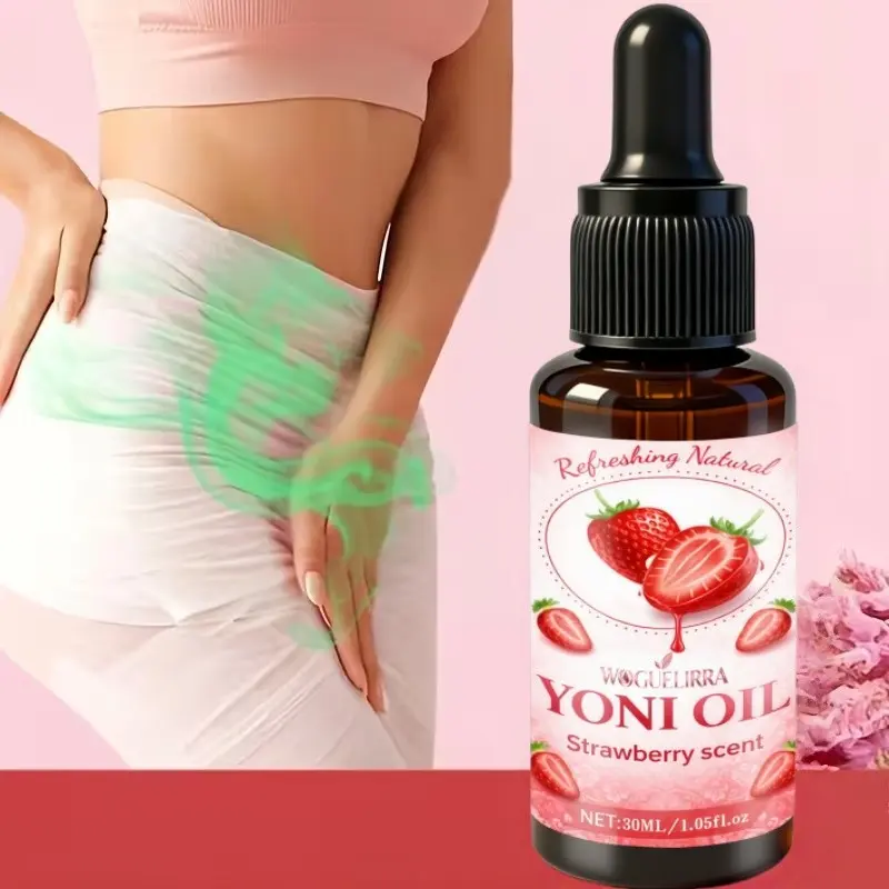 Strawberry Deodorizing Moisturizing Body Care Oil for Women, Long-Lasting Freshness, Gentle on Skin, Ideal for Underarms and Intimate Areas, Odor Control