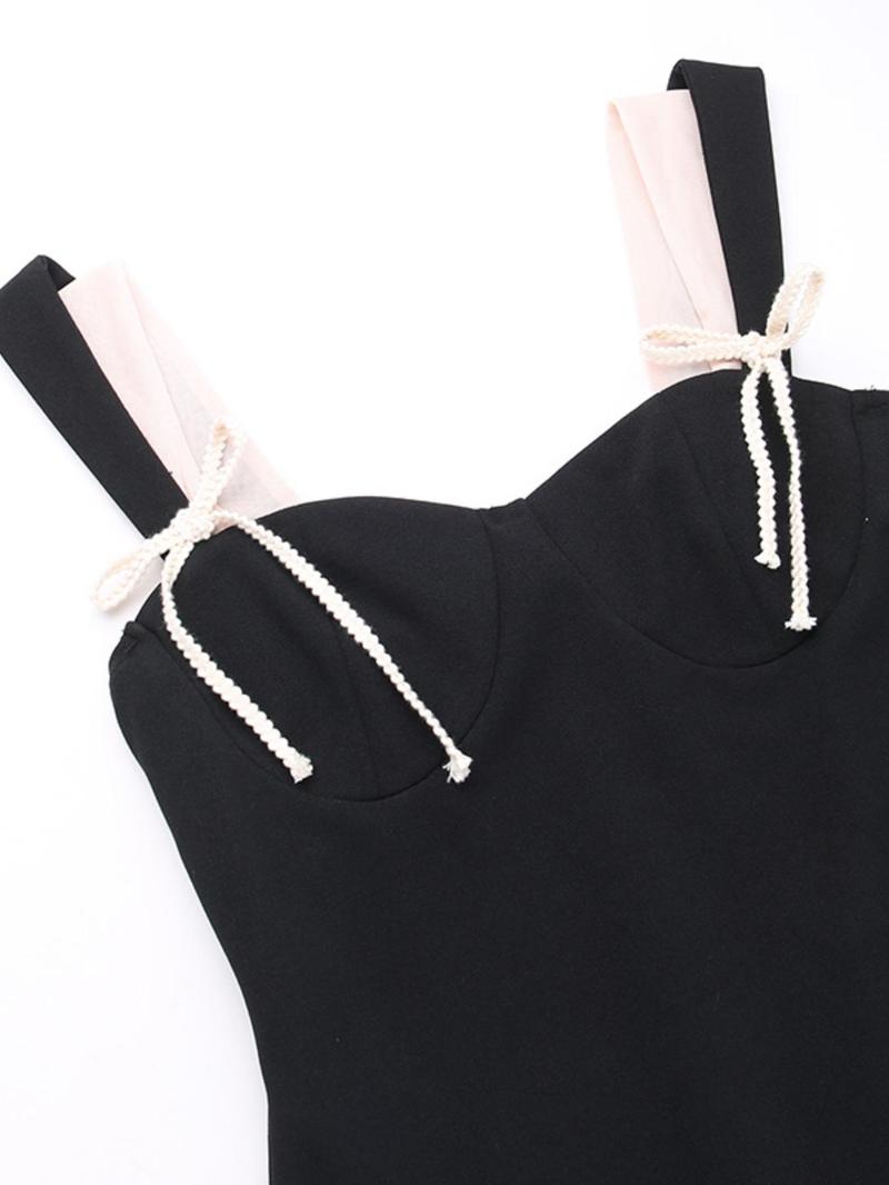 Women's Colorblock Zipper Back Dress, Elegant Sleeveless Formal Dress for Easter Party Wedding Guest Gown, Ladies Summer Clothes, Elegant Dresses