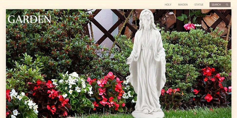 29.5'' Blessed Mother Garden Statue - Weather-Resistant Magnesium Oxide Religious Sculpture, Outdoor Spiritual Decor for Garden, Lawn & Patio
