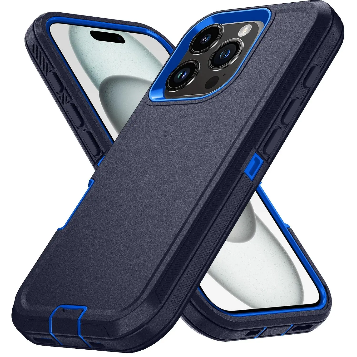 Armor Shockproof Defender Phone Case For iphone 11 12 13 14 15 Pro Max Hard PC+TPU Back Cover