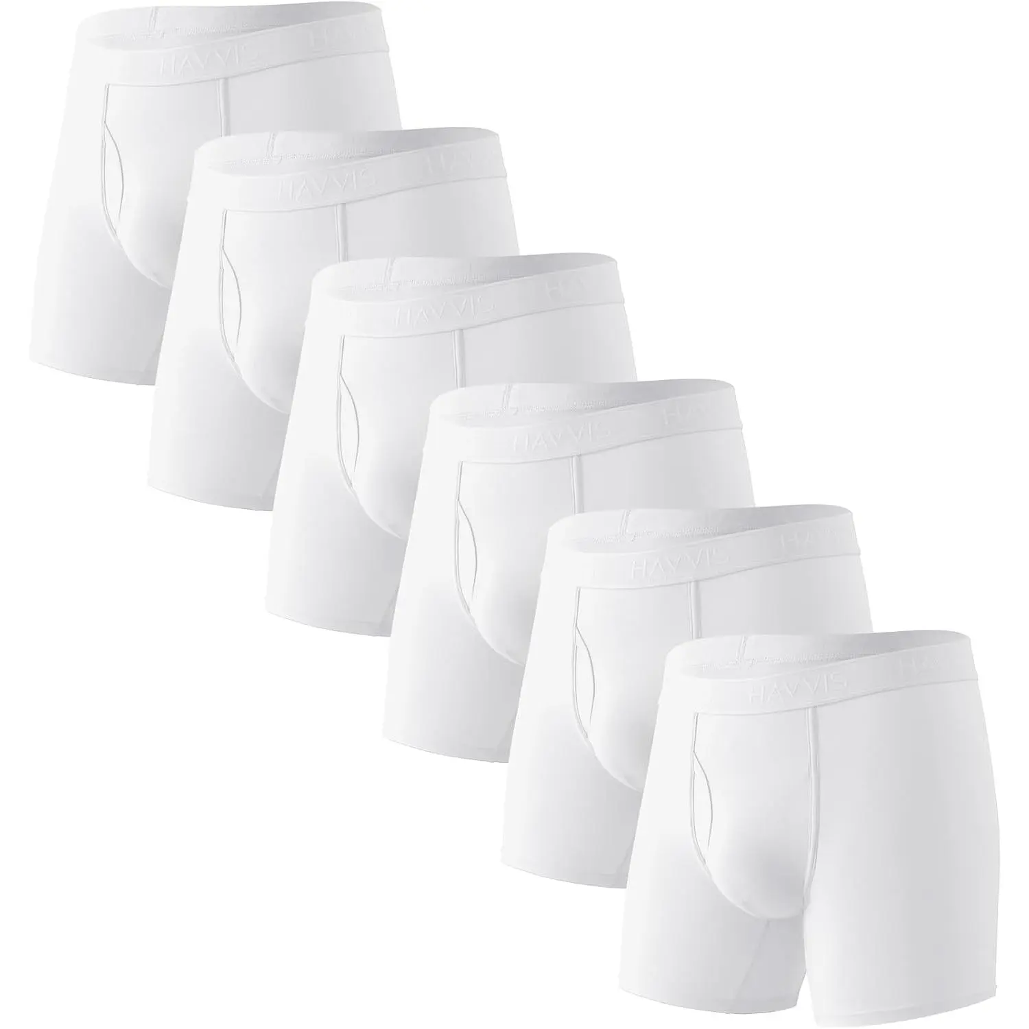 HAVVIS Men's Performance Boxer Briefs - Soft, Comfortable Bamboo Viscose Menswear Underwear Multipack