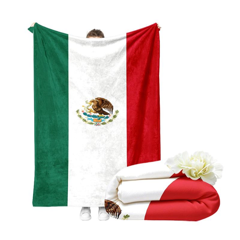 [tiktok Trend] Celebrate Mexican Pride with Iconic Flag Blanket, Classic Stripes & National Coat of Arms, Perfect for Heritage Days