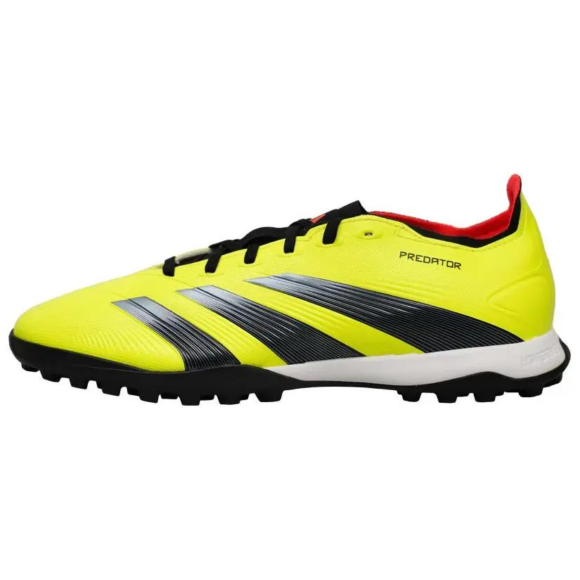 Unisex Adidas Predator 24 League Lace-Up Soccer Cleats - TF Studs, Round Toe, Synthetic Leather, Retro Look, Cushioned, Anti-Slip for Artificial Turf/Grass, House White Official Maison Mihara Shoes
