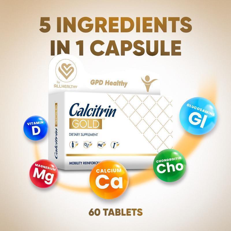 Dietary Supplement  Mobility Reinforcement,Calcitrin Gold  60 Tablets