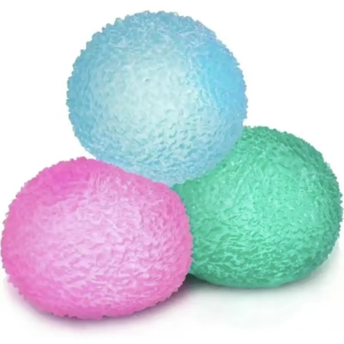 Memory Gel Stress Ball - Textured Sensory ASMR Squishies Fidget Toy, Comfortable Squeeze Feedback for Focus Training, Hand Exercise, Office Desk Party Gifts for Grown Ups