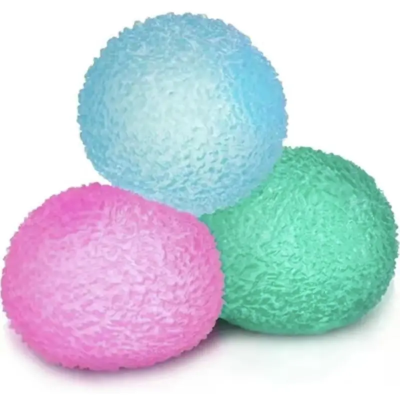 4x4cm 1-Piece Soft Fill Squishy Ball - Memory Gel Stress Relief Squeeze Toy, Textured Fidget Sensory Tool for Hand Exercise, Office Desk Gift