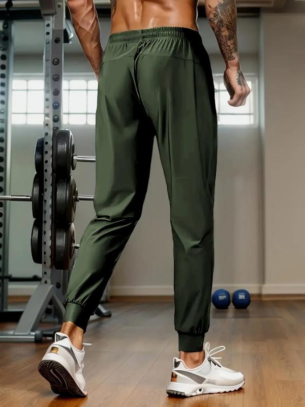 Kyn Apparel 2026 Men's summer lightweight breathable ice fast drying stretch jogging pants outdoor casual training fitness room pants