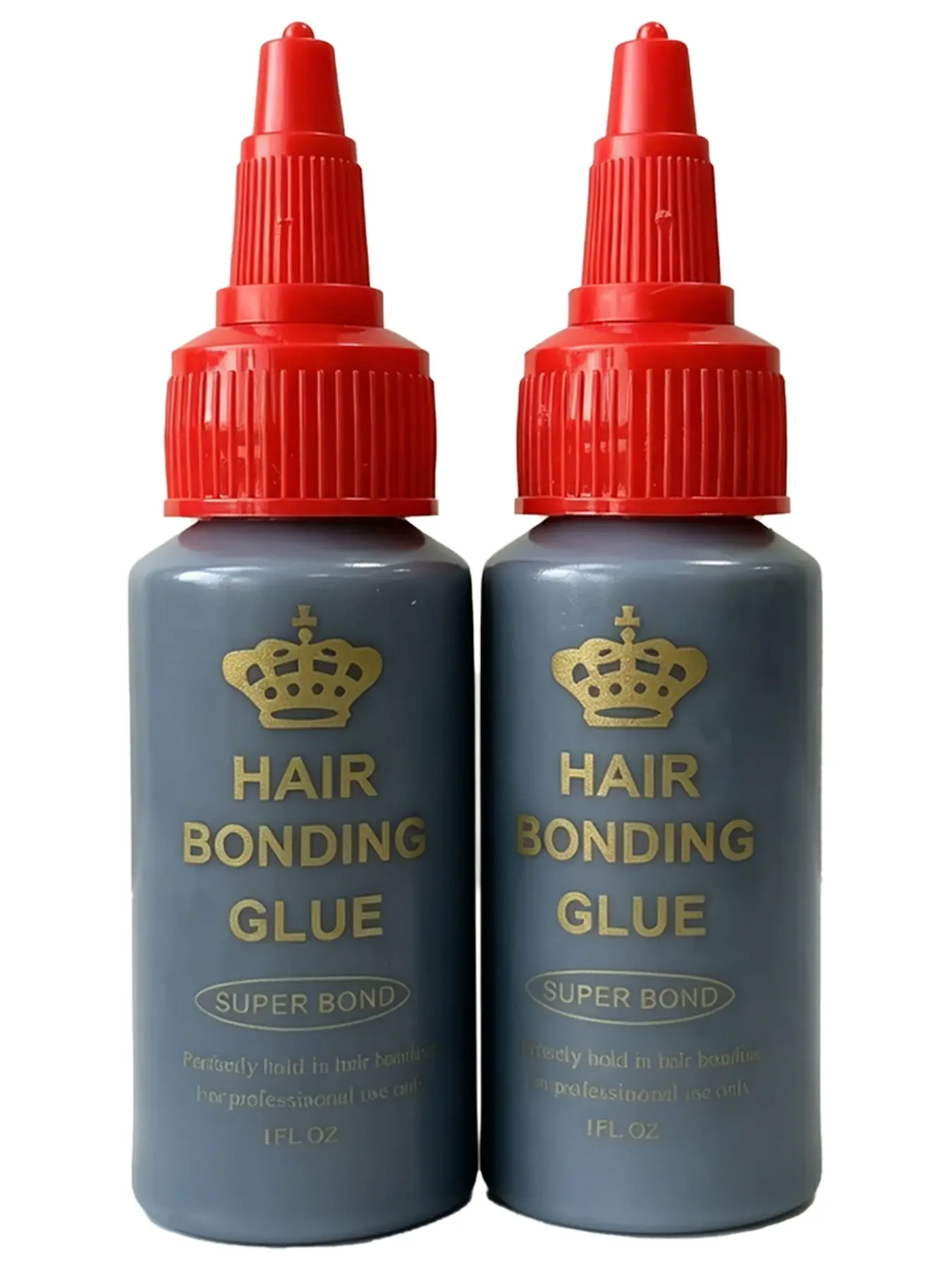 2 Bottles 1oz Professional Hair Extension Adhesive, Gentle Hair lace Glue, Salon-Grade Fixative for Wigs & Extensions, All Seasons Use