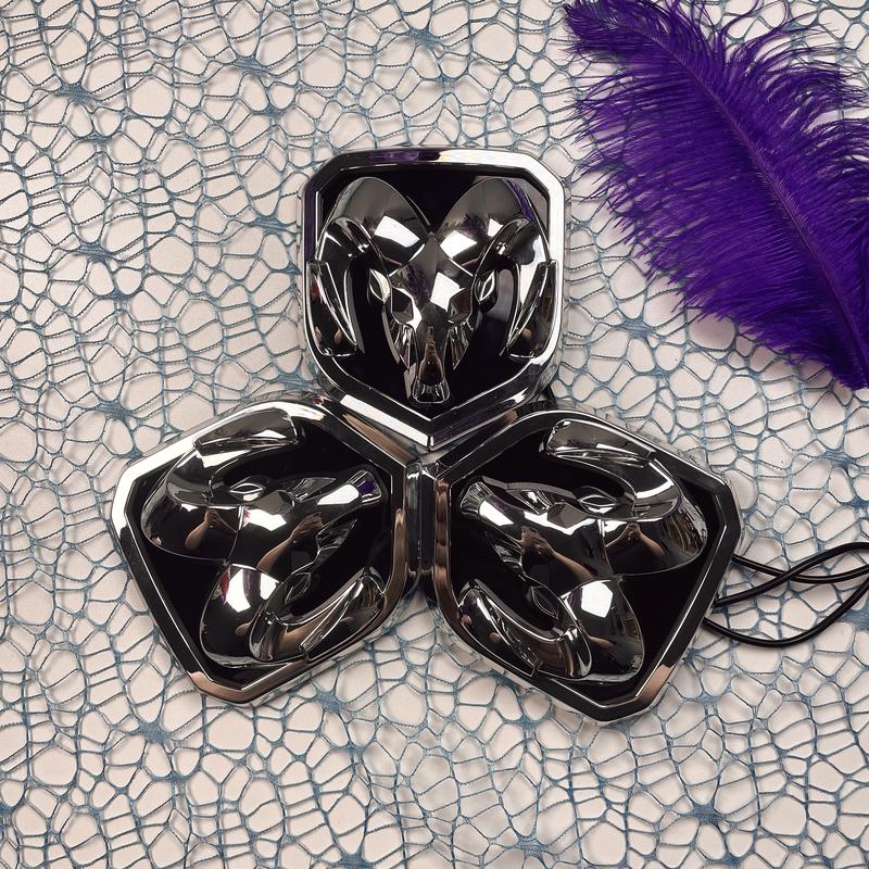 For Dodge Ram Car Emblem Light Car Emblem Light Front Ram Emblem Light RAM Rear Emblem Sticker Ram Head Rear Tail Emblem Dodge Ram Car Modification Emblem Car Decoration Dodge Modification