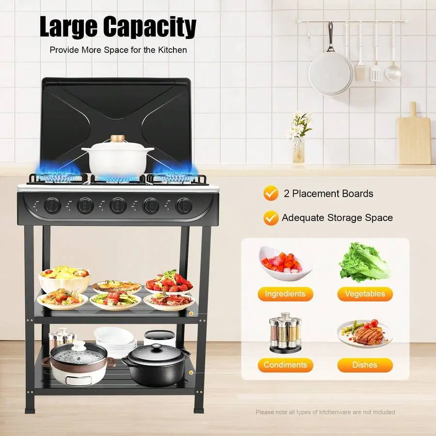 Portable Gas Stove Outdoor Barbecue Stove Camping Gas Stove Suitable For Outdoor Barbecues, Camping, Parties And More