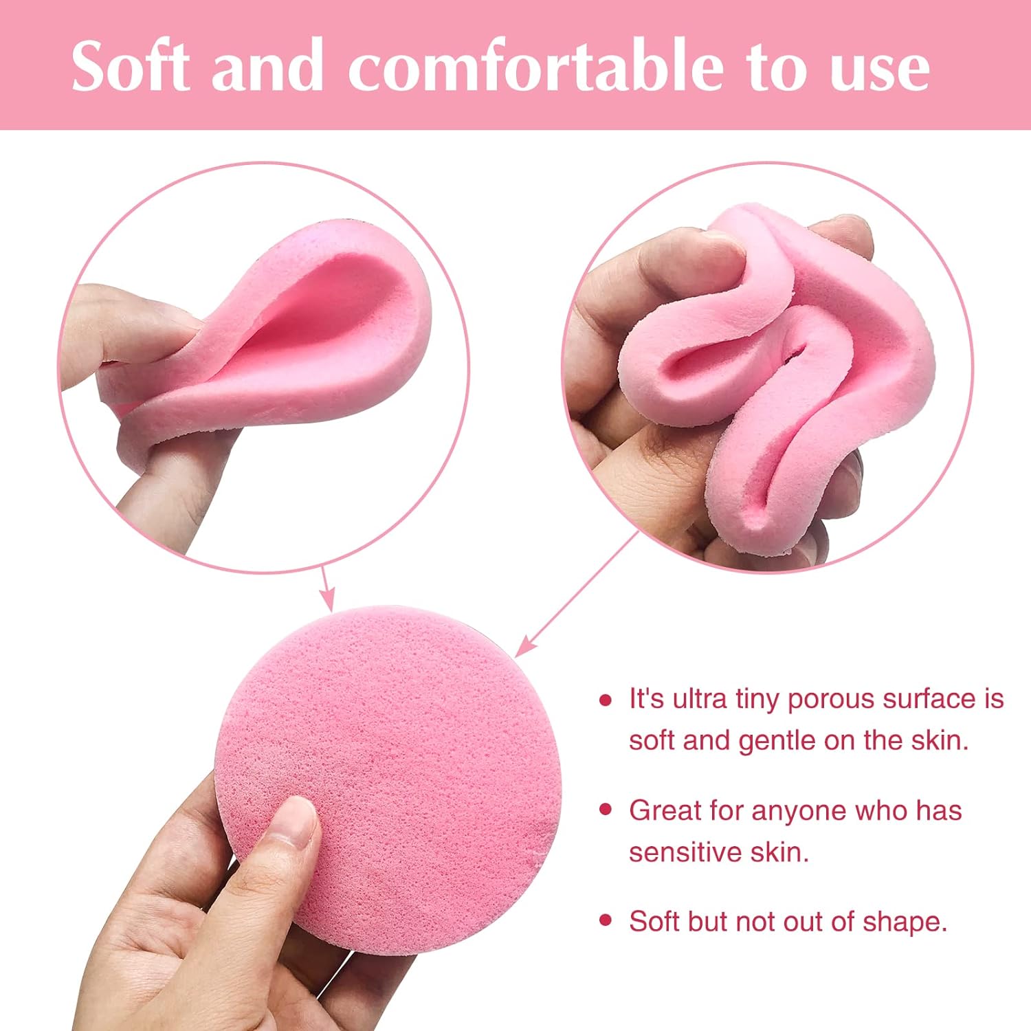 Facial Cleansing Sponge, 120pcs/set Compressed Facial Puff, Professional Skincare Tools for Beauty Salon