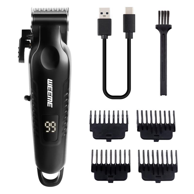 Professional Men's Electric Shaver with Built-In Rechargeable Battery, T-Head Trimmer and USB Charging, Grooming Gift for Him