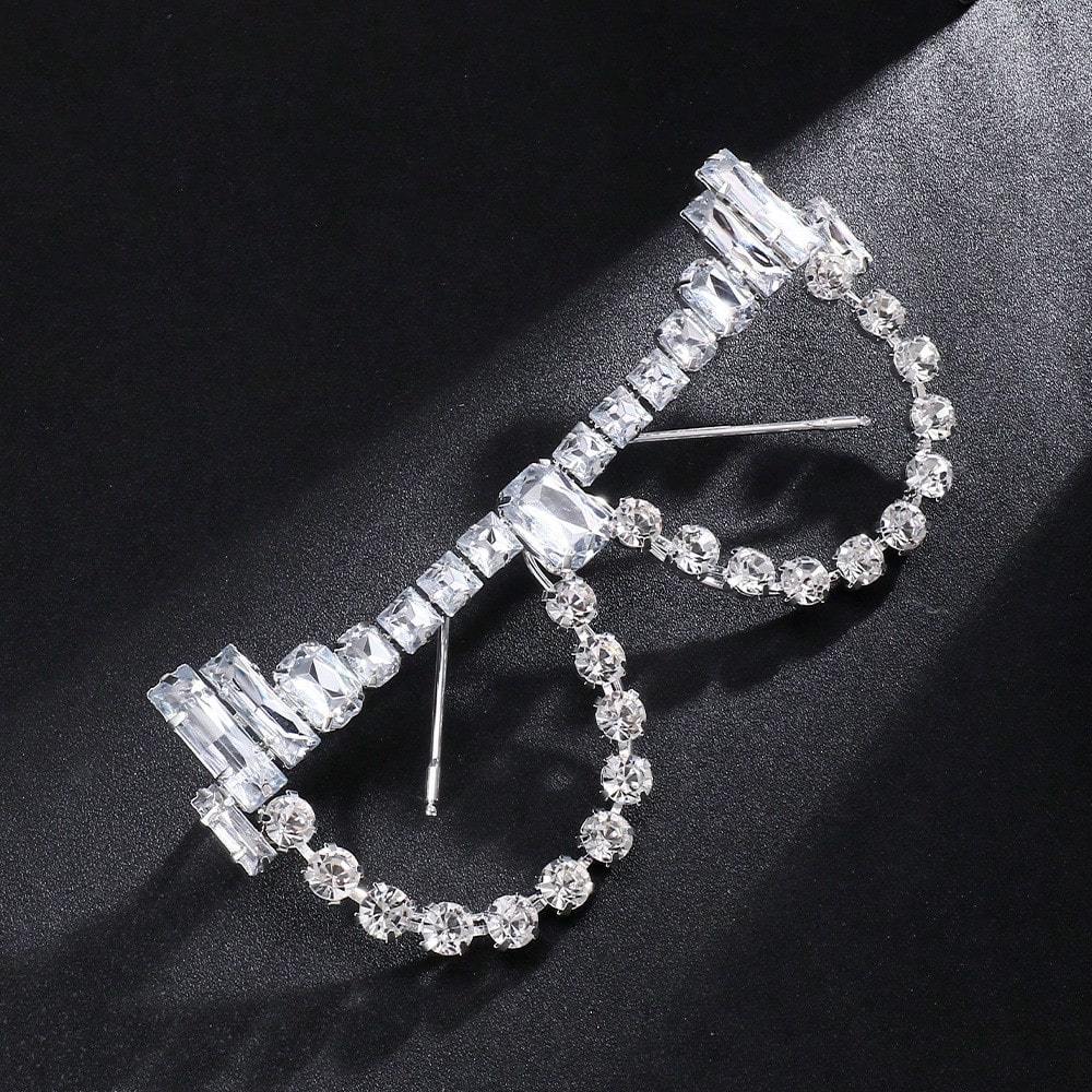 Women's Rhinesne Eyeglass Frame - Non-Lens Openwork-Out Glasses with Sparkling Geometric design, Party Wedding Birthday Formal Event Accessories - No Lens Needed for Costume Everyday Glamour, Wedding Glasses, Festive Accessories, Bold Statement Accessory,