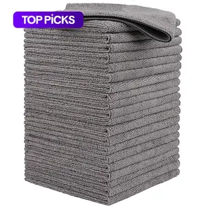 Microfiber Cleaning Cloth, Super Absorbent Microfiber, 5/10/20/50/150pcs Reusable Water Absorbent Towel, Household Items, Multipurpose Cleaning Tool for Car, Home, Kitchen, Bathroom, Lint Free Towels
