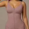1-Pack Women's Colombian Shapewear Fajas, Colombian Bodyfit Bodysuit, Underwear Butt Lifting and Tummy Control Bodysuit, High Compression Body Shaper, Shapewear with Shoulder Straps and Adjustable Hook-and-Eye Closure, Suitable for Training or Sports