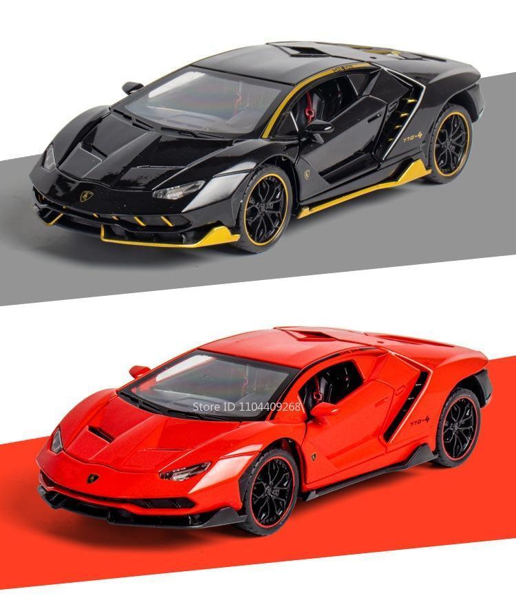 1:24 Scale Lambor LP770 Revuelto Sports Car Model Toy Alloy Diecast Sound Light Supercar Vehicles Models Boys Birthday Gifts 1:24 Scale Lambor LP770 Revuelto Sports Car Model Toy Alloy Diecast Sound Light Supercar Vehicles Models Boys Birthday Gifts