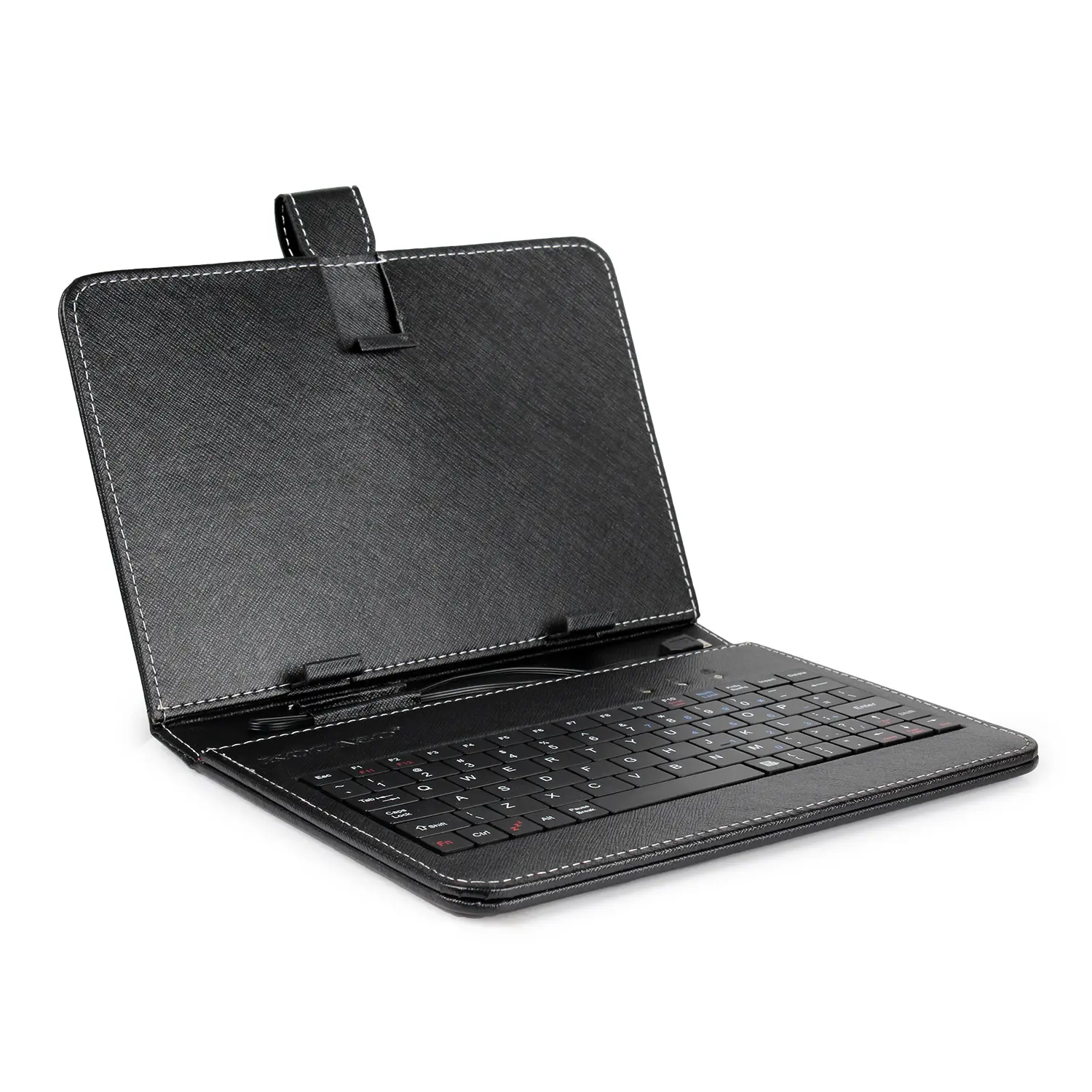 7.9-Inch Tablet Keyboard Case, PU Leather Protective Folio with USB Wired Keyboard, Built-in Stand for Tablets