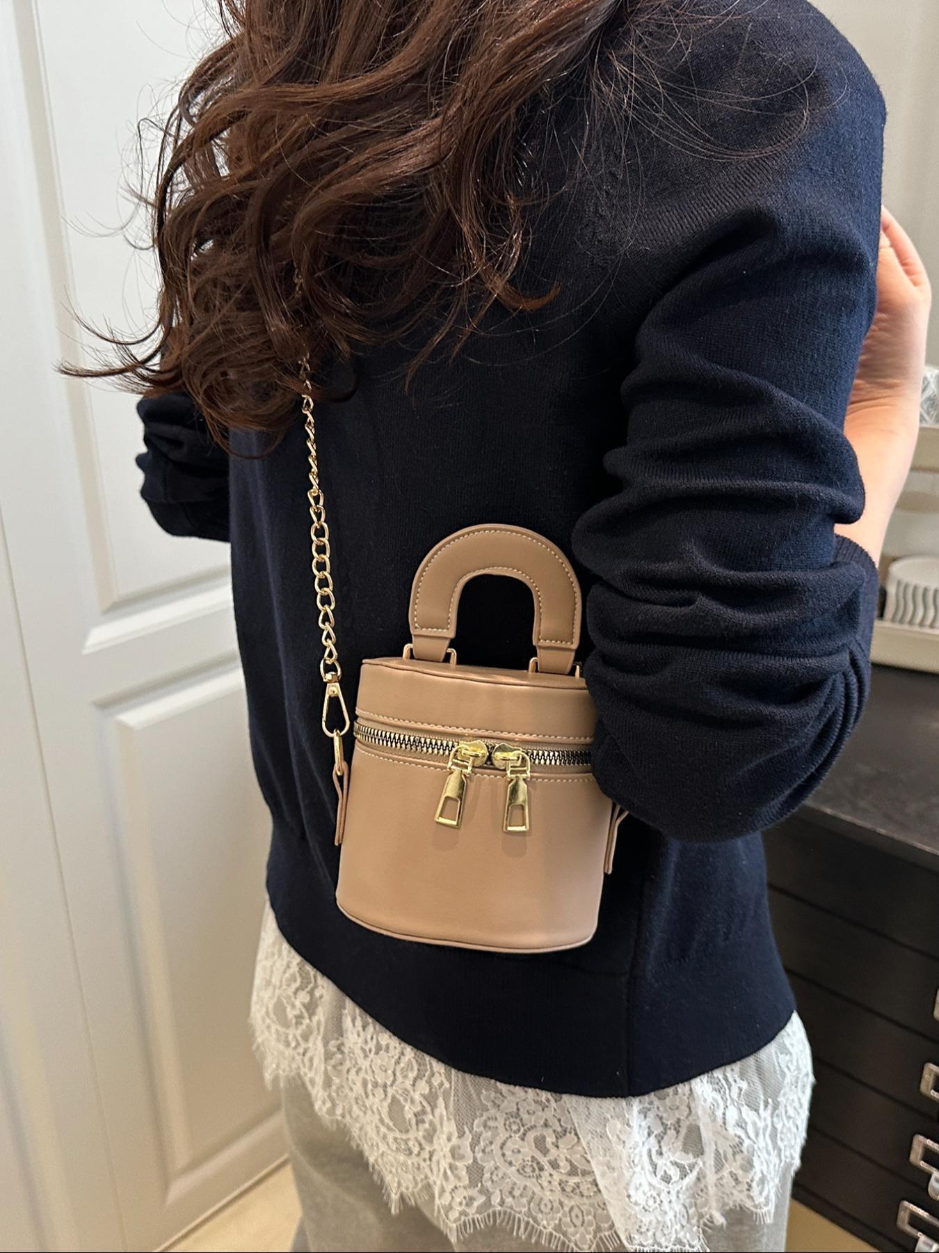 Women's Elegant Minimalist Handbag, Fashionable Solid Color Crossbody Bag for Daily Used, Casual Trendy Versatile High-quality Daily Commuting Bag, Elegant Commuter Bag, Handbag Shoulder Purse