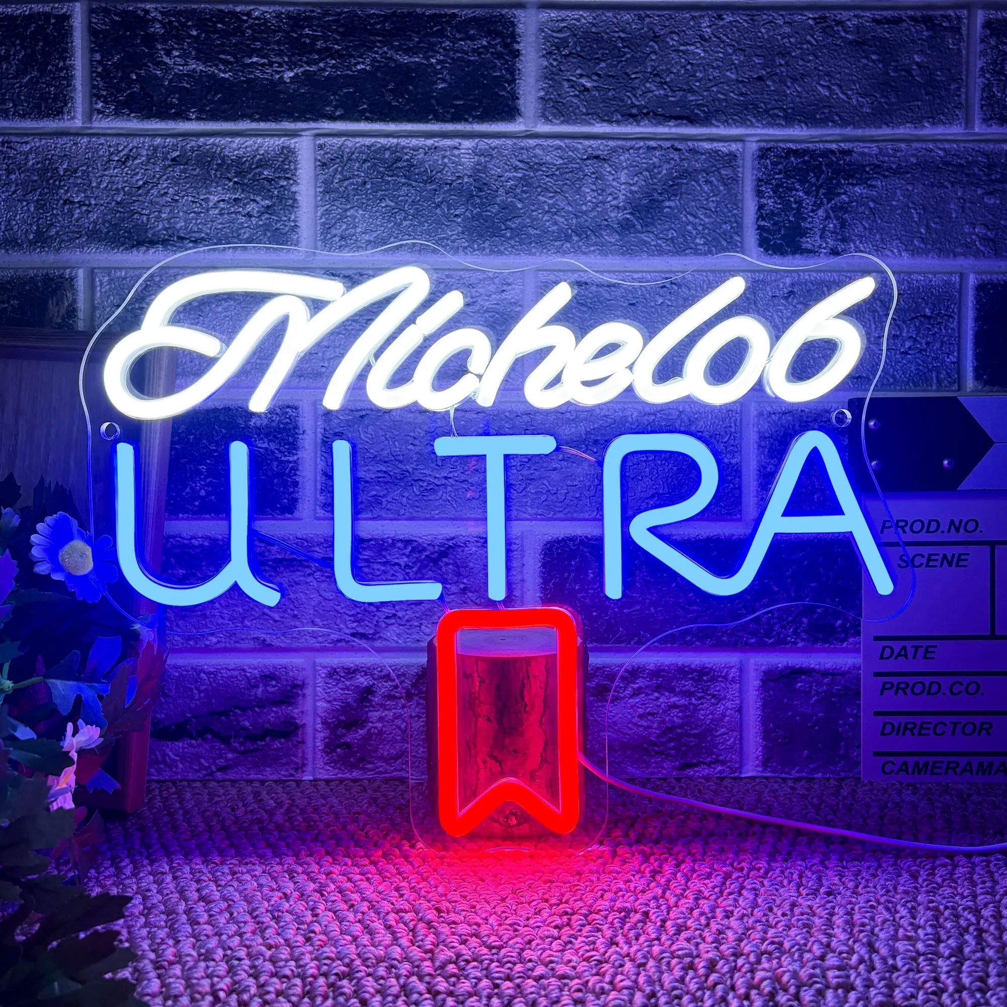 Beer Neon Sign for Wall Art Decor, USB Powered, Dimmable, LED Lights, for Bedroom, Shop, Pub, Bistro, Men, Cave, Home, Bar, Lounge.