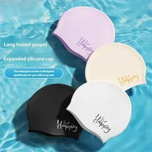 100% Premium Silicone-Lined Swimming Cap, Leakproof Waterproof Design for Hair Dryness & Chlorine/Pool Water Protection, Stretchy Material for Snug Fit, Ideal for Swimming & Lap Training, Silicone-Lined Swimming Caps