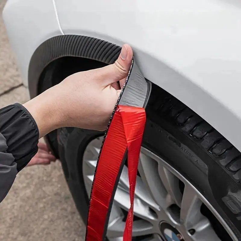 Yitape Carbon Fiber Wheel Arch Protector, Universal Car Scratch Guard, Strong Impact Protection, Easy Install, Sporty Look