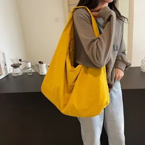 Large Capacity Lightweight Hobo Bag, Soft Touch Versatile Handbag with Hidden Compartments for Daily Use