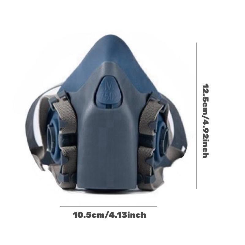 Reusable Half Face Mask with 2 Filter, Dustproof Gasproof Mask, Safety Mask for Paint, Woodworking, Construction, Polishing, Chemical, DIY