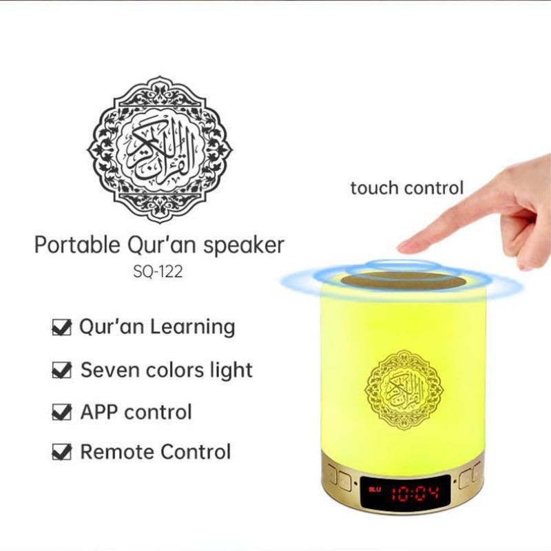 Wireless Portable Smart Speaker, Rechargeable Bluetooth-compatible Speaker with Remote Control, Multifunctional Ambient Night Light Speaker for Home, Audio