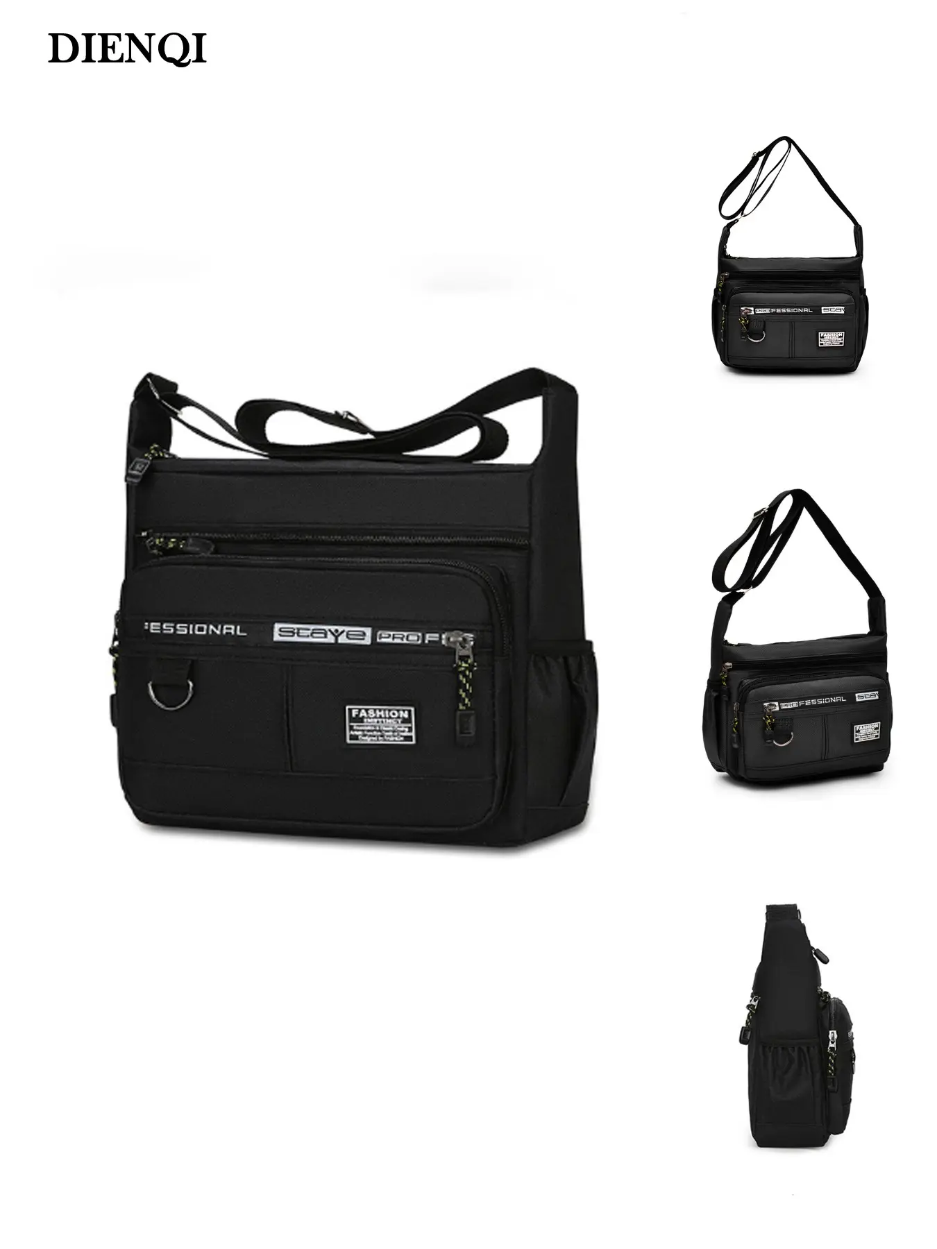 2026 New Men's Shoulder Bag, Stylish Shoulder Bag, Large Capacity, Casual Multi-Layer Pocket, Fashion Crossbody Messenger Bag, Outdoor Travel Backpack, Gifts