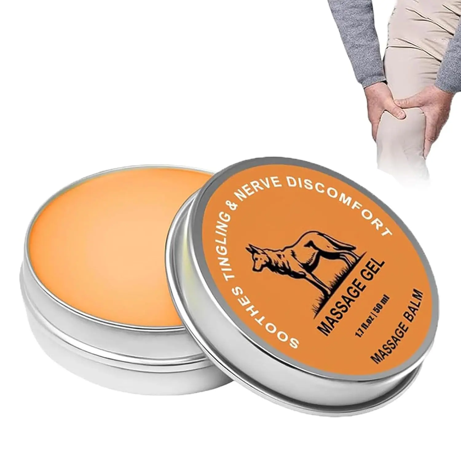 Fast-Acting Herbal Nerve Relief Balm - Natural Body Care Cream for Joint, Muscle Soothing & Tingling, Burning, Stiffness Relief (1 Pack)