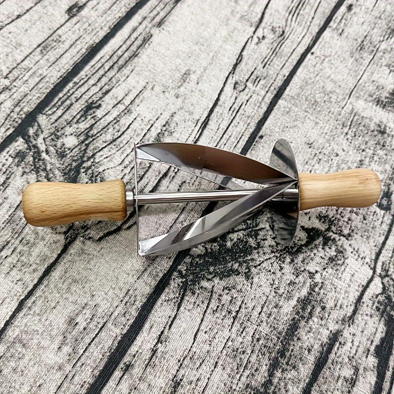 HANYUE Stainless Steel Roller Dough Cutting Tool, Special Croissant Baking Tool