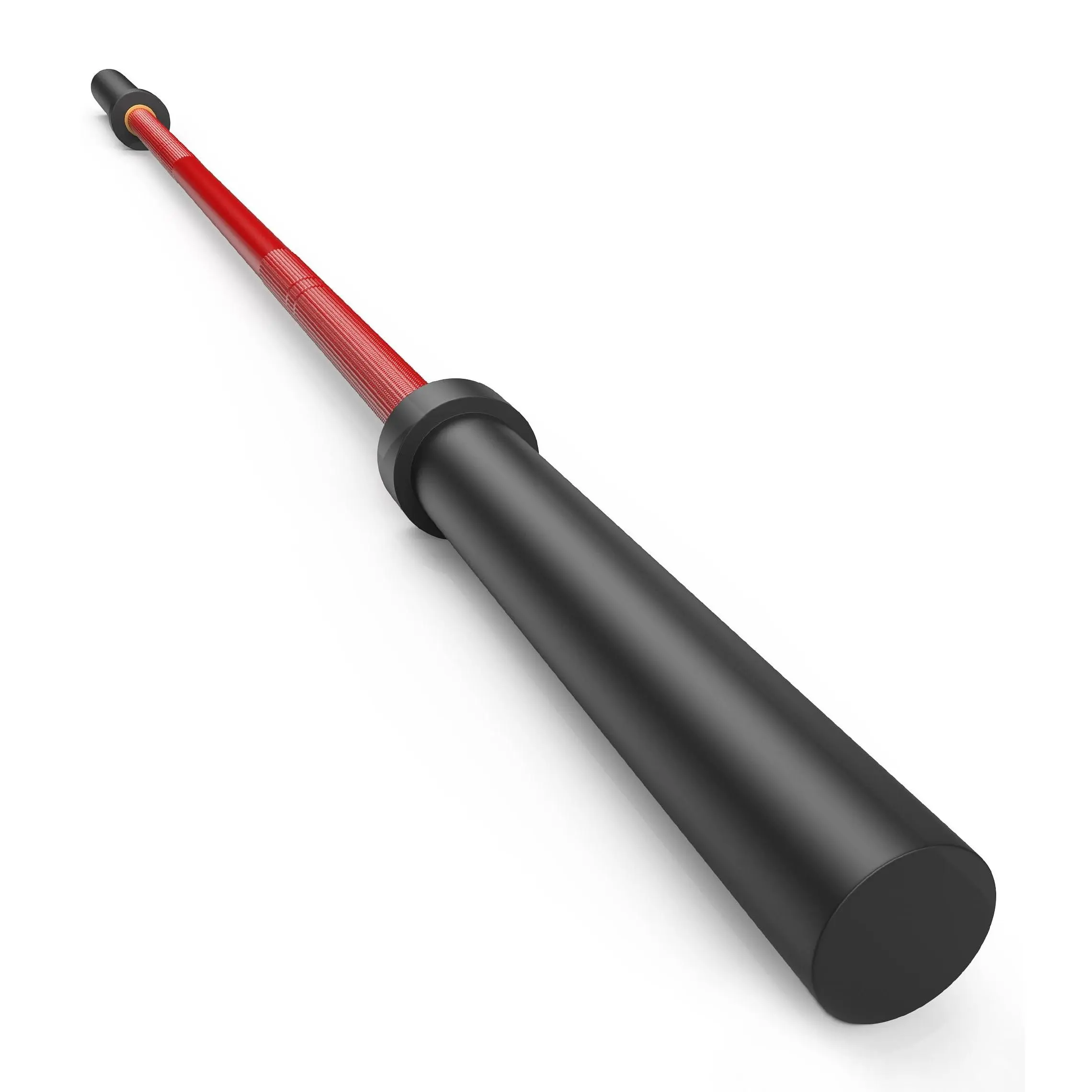 7FT Olympic Barbell, 1500LBS Weight Bar Fit 2" Standard Weights Red