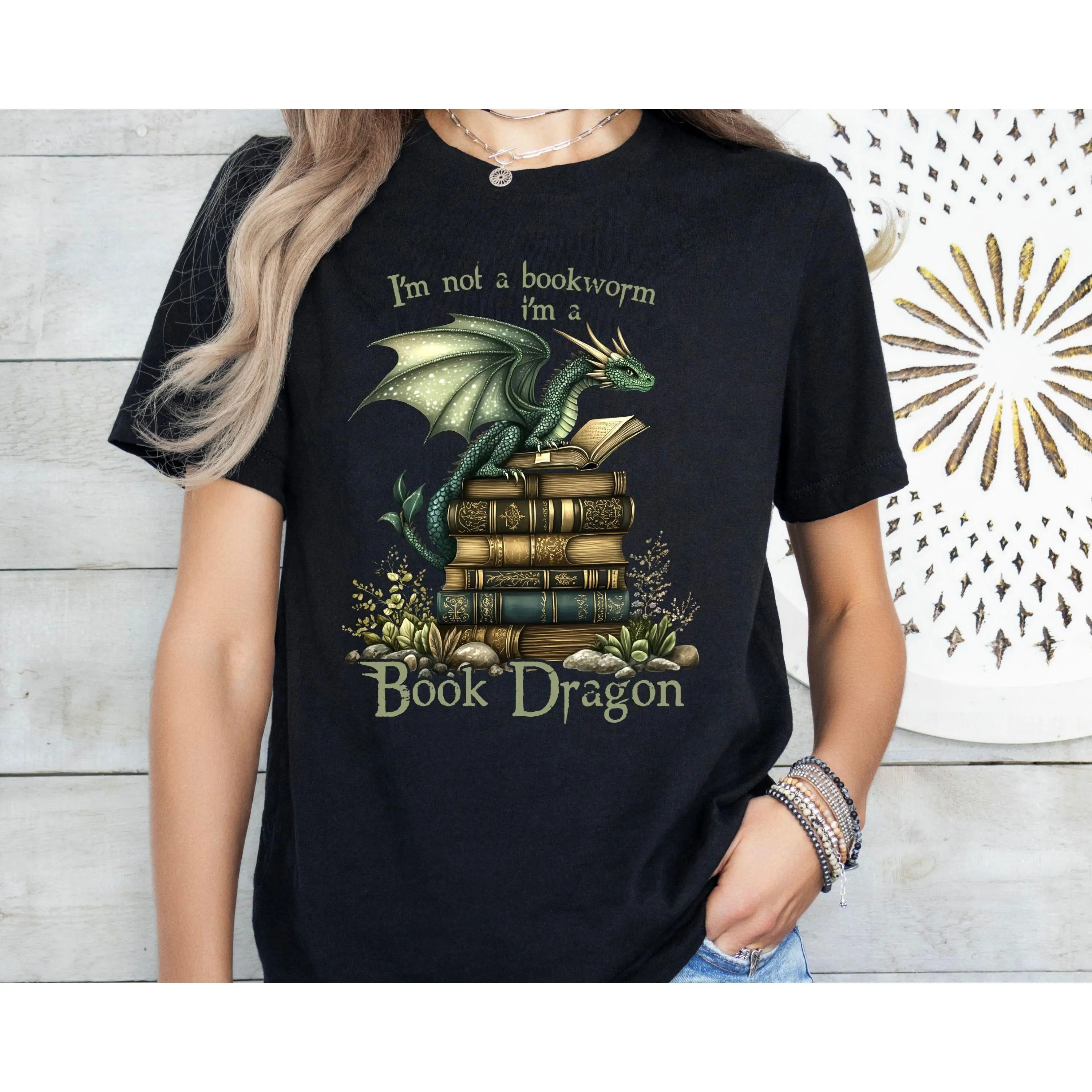 Book Dragon T-Shirt,Book Lover Shirt,Fantasy Reader Shirt,Dragon Sweater,Fantasy Book Lover Shirt, Fantasy Book Lover Gift,Dragon Lover Gift